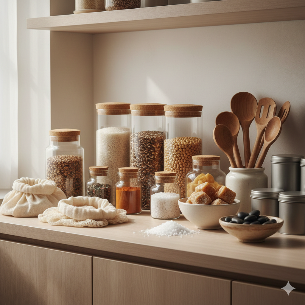 Bring Sustainability Home - Kitchen storage and organization